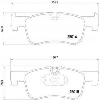 P06078 BREMBO Гальмівні колодки дискові