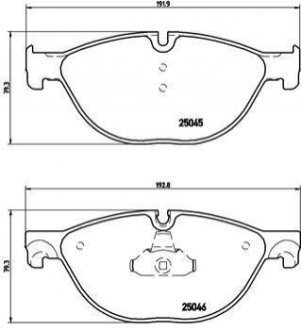 P06076 BREMBO Гальмівні колодки дискові