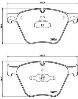 P06073 BREMBO Гальмівні колодки дискові