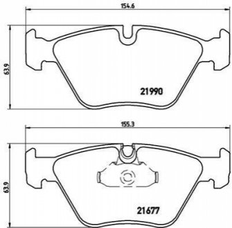 P06065 BREMBO Тормозные колодки дисковые