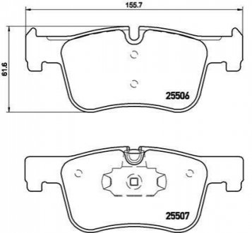 P06070 BREMBO Тормозные колодки дисковые