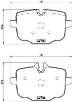 P06061 BREMBO Колодки гальмівні дискові