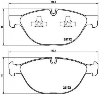 P06058 BREMBO Гальмівні колодки дискові