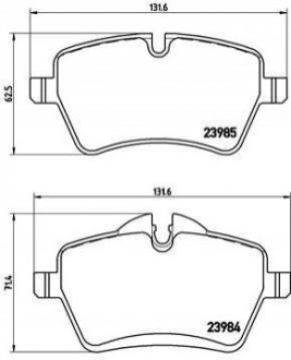 P06051 BREMBO Тормозные колодки дисковые