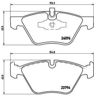 P06040 BREMBO Тормозные колодки дисковые