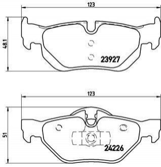 P06038 BREMBO Гальмівні колодки дискові