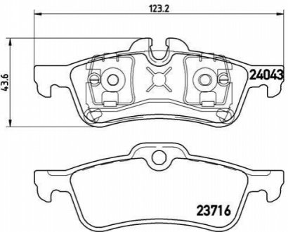 P06032 BREMBO Гальмівні колодки дискові