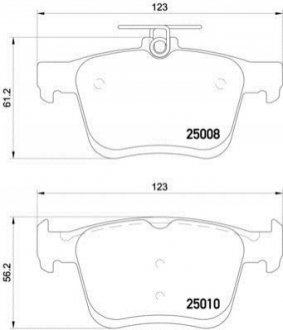 P85125 BREMBO Тормозные колодки дисковые