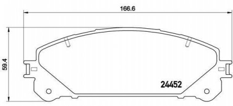 P83145 BREMBO Тормозные колодки дисковые