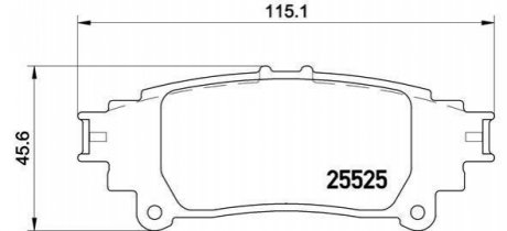 P83132 BREMBO Тормозные колодки дисковые