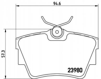 P59041 BREMBO Гальмівні колодки дискові