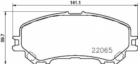 P56100 BREMBO Тормозные колодки дисковые