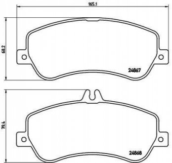 P50086 BREMBO Гальмівні колодки дискові