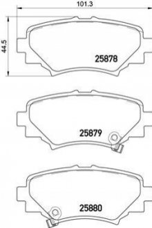 P49049 BREMBO Тормозные колодки дисковые