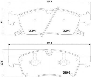 P37017 BREMBO Тормозные колодки дисковые