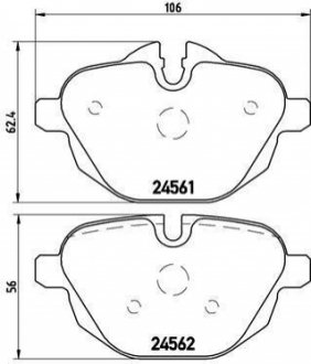 P06064 BREMBO Гальмівні колодки дискові