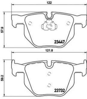 P06056 BREMBO Гальмівні колодки дискові