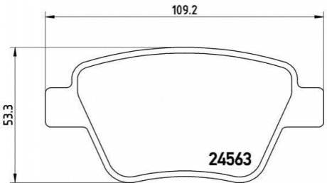 P85114 BREMBO Тормозные колодки дисковые