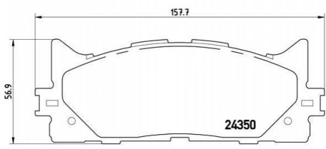 P83117 BREMBO Гальмівні колодки дискові