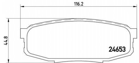 P83098 BREMBO Гальмівні колодки дискові