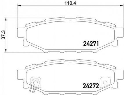 P78020 BREMBO Тормозные колодки дисковые