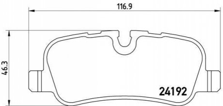 P44019 BREMBO Тормозные колодки дисковые