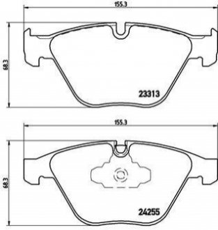 P06055 BREMBO Гальмівні колодки дискові