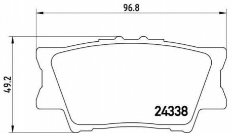 P83089 BREMBO Гальмівні колодки дискові