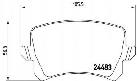 P85109 BREMBO Гальмівні колодки дискові