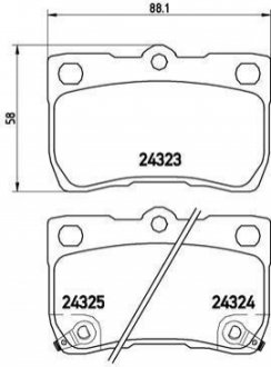 P83073 BREMBO Гальмівні колодки дискові