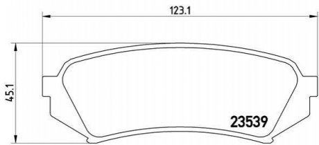 P83049 BREMBO Тормозные колодки дисковые