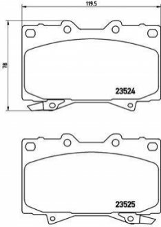 P83048 BREMBO Гальмівні колодки дискові