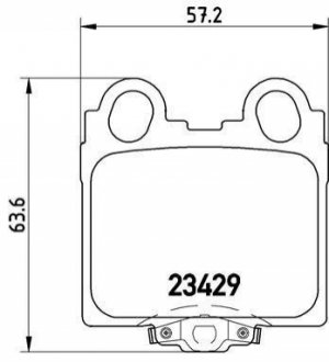 P83045 BREMBO Гальмівні колодки дискові