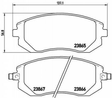 P78013 BREMBO Тормозные колодки дисковые