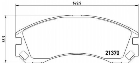 P61089 BREMBO Гальмівні колодки дискові