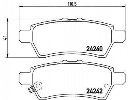 P56060 BREMBO Гальмівні колодки дискові