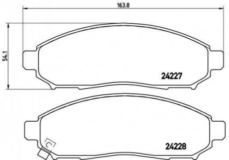 P56059 BREMBO Гальмівні колодки дискові