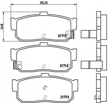 P56029 BREMBO Тормозные колодки дисковые