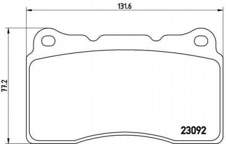 P54040 BREMBO Тормозные колодки дисковые