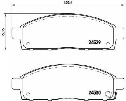 P54038 BREMBO Гальмівні колодки дискові