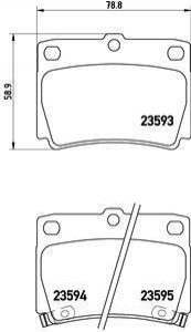 P54026 BREMBO Гальмівні колодки дискові