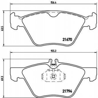 P50026 BREMBO Гальмівні колодки дискові