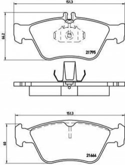 P50023 BREMBO Тормозные колодки дисковые