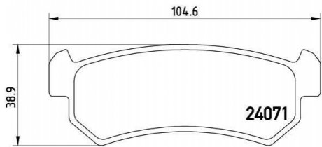 P10001 BREMBO Гальмівні колодки дискові