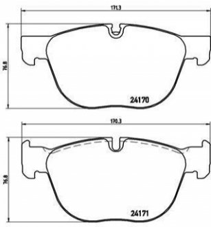 P06049 BREMBO Гальмівні колодки дискові