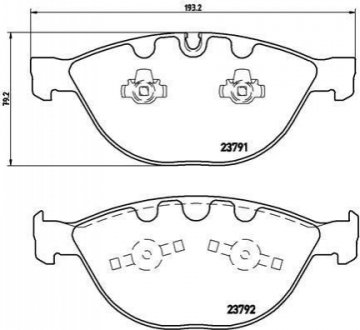 P06047 BREMBO Гальмівні колодки дискові