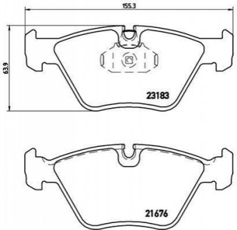 P06043 BREMBO Тормозные колодки дисковые