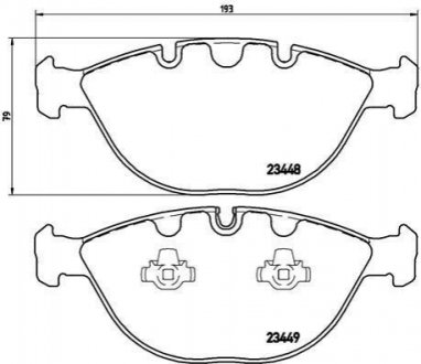 P06028 BREMBO Гальмівні колодки дискові