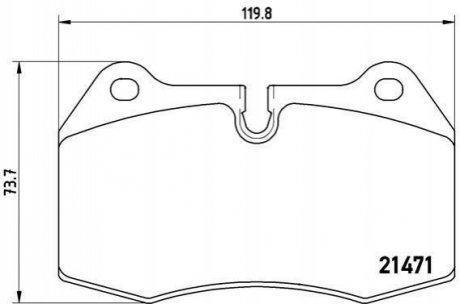 P06018 BREMBO Гальмівні колодки дискові