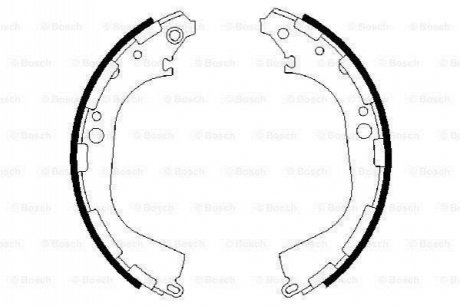 0986487464 BOSCH Комплект тормозных колодок